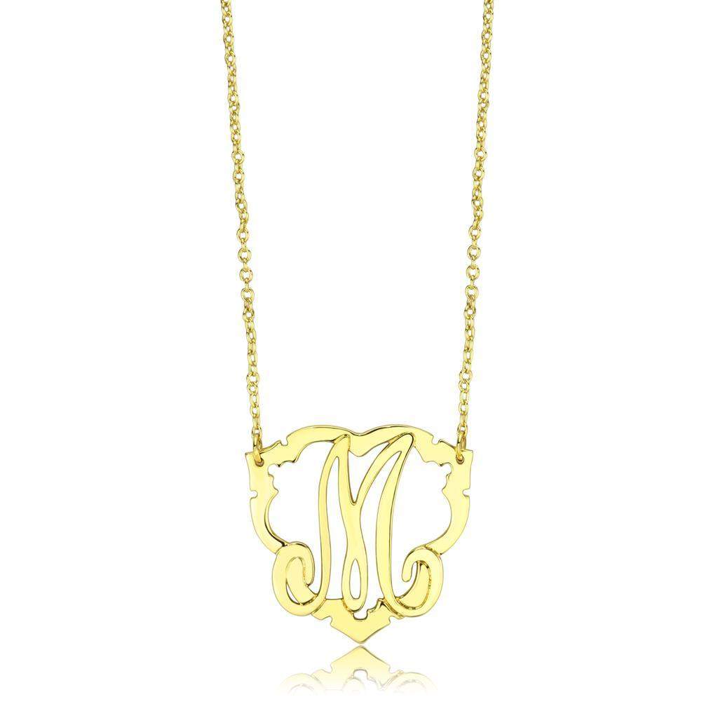 LO4688 - Flash Gold Brass Necklace with No Stone