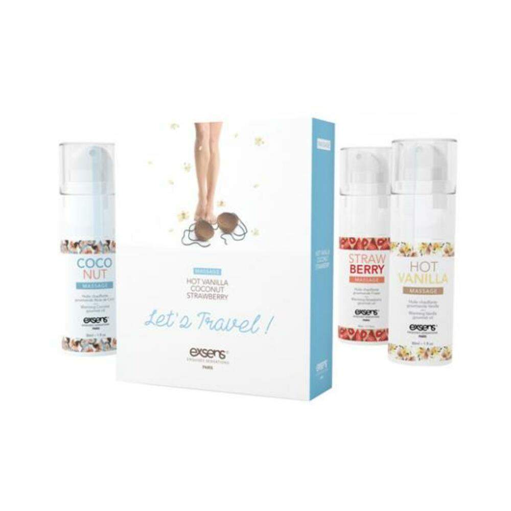 Exsens Of Paris Let's Travel Massage Oil Set