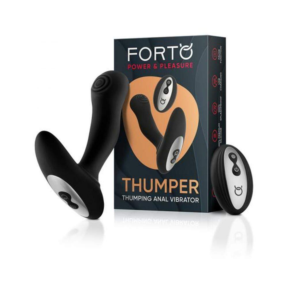 Forto Thumping Anal Vibrator Black