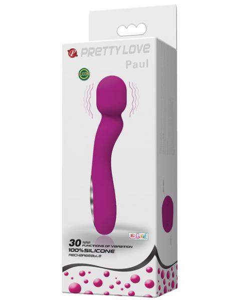 Pretty Love Paul USB Rechargeable Wand Fuchsia
