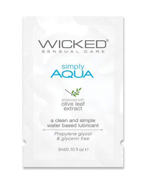 Wicked Sensual Care Simply Aqua Water Based Lubricant  - .1 Oz