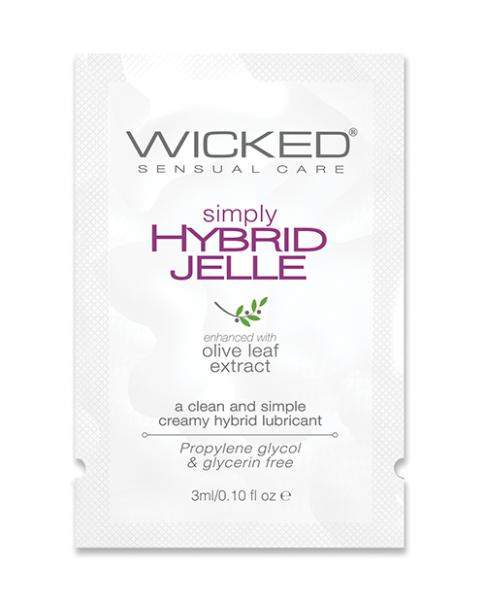Wicked Sensual Care Simply Hybrid Jelle Lubricant - .1 Oz