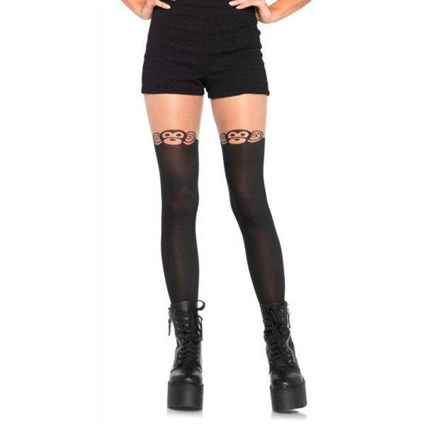 Spandex Monkey Business Hose Tail Os Blk