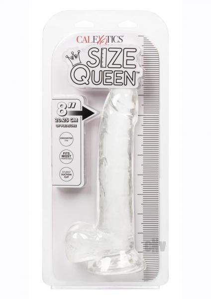 Size Queen 8" Dildo - Clear