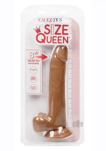 Size Queen 8" Dildo - Brown