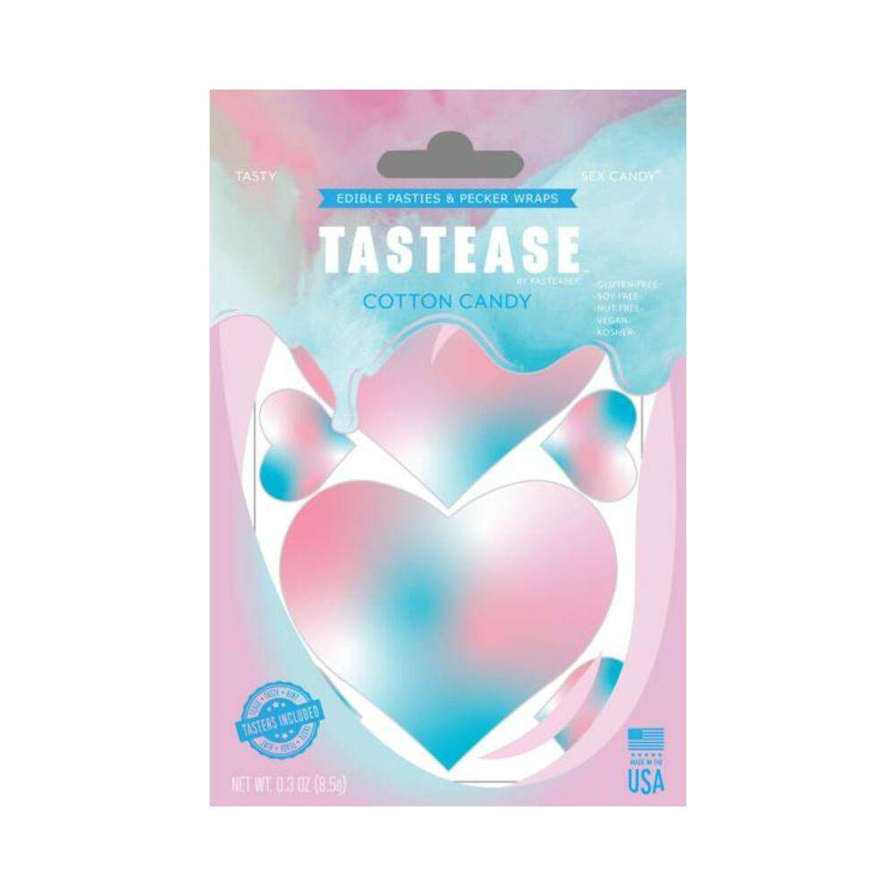 Tastease Cotton Candy Edible Nipple Pasties & Pecker Wraps