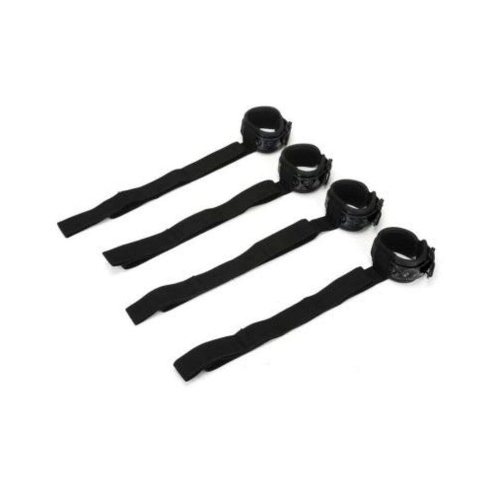 Whip Smart Diamond Bed Ties Black