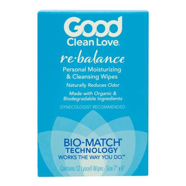 Good Clean Love Rebalance Adult Wipes Box Of 12