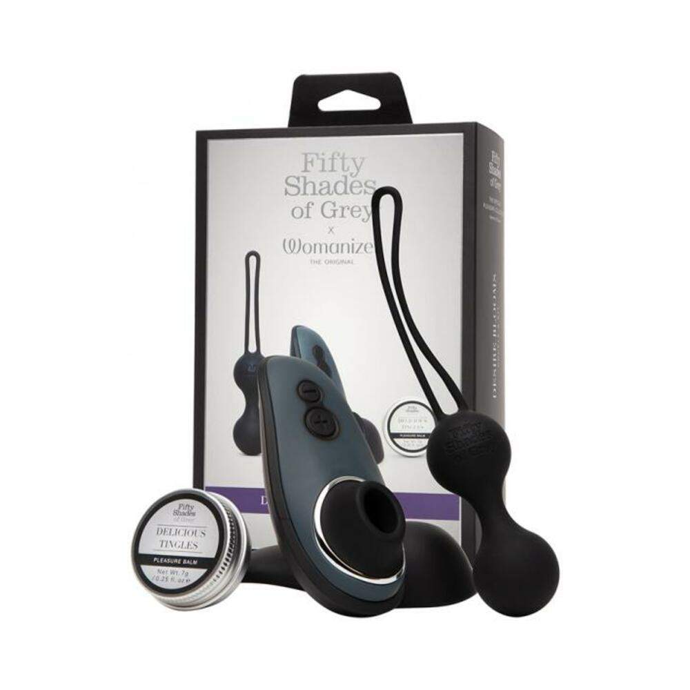 Fifty Shades Of Grey Womanizer Desire Blooms Kit Black