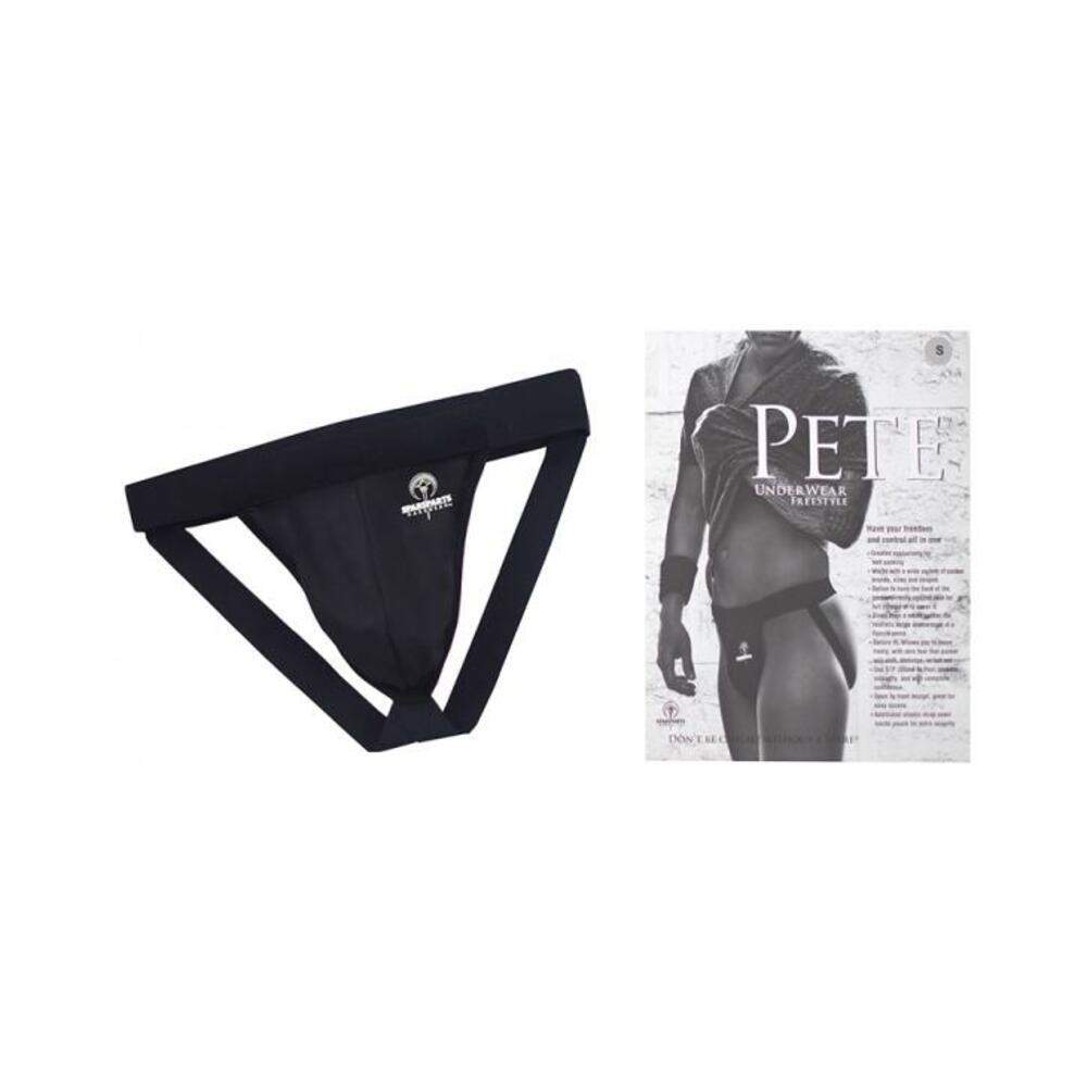 Spareparts Pete Freestyle Nylon Packing Jock Black Size 2xl