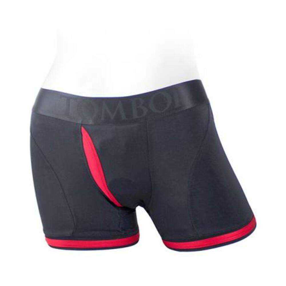 Spareparts Tomboii Nylon Boxer Briefs Harness Black/red Size Xl