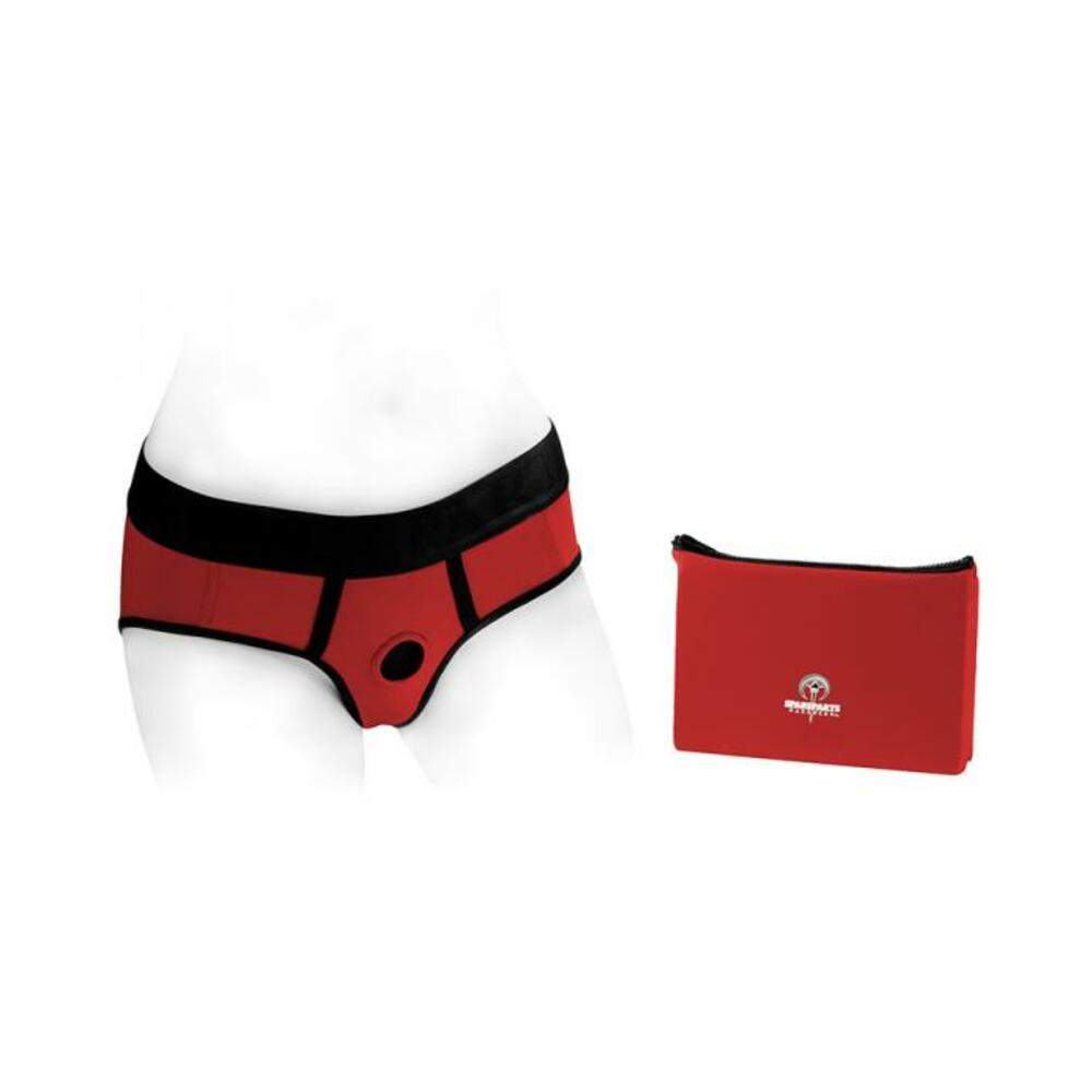 Spareparts Tomboi Nylon Briefs Harness Red/black Size 3xl