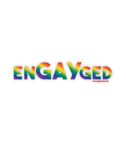 Engayged Naughty Sticker - Pack Of 3