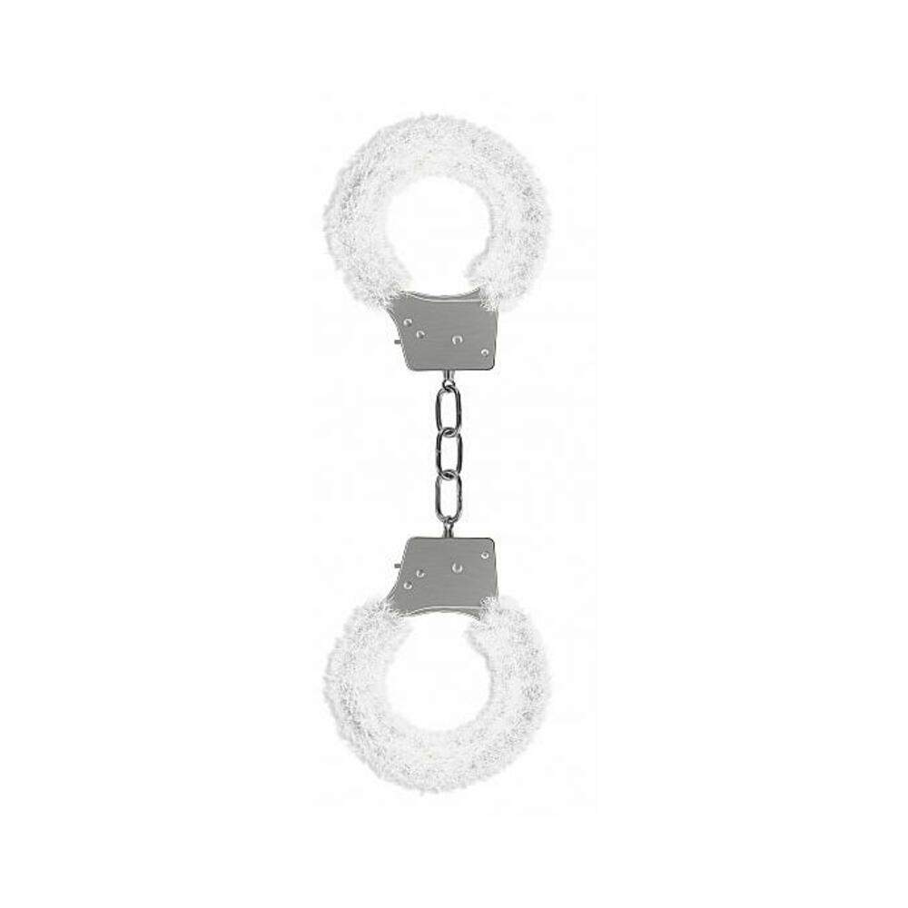 Ouch Beginners Handcuffs Furry White