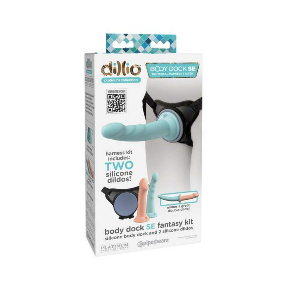 Dillio Platinum Body Dock Se Fantasy Kit With 6 & 7 In. Silicone Dildos