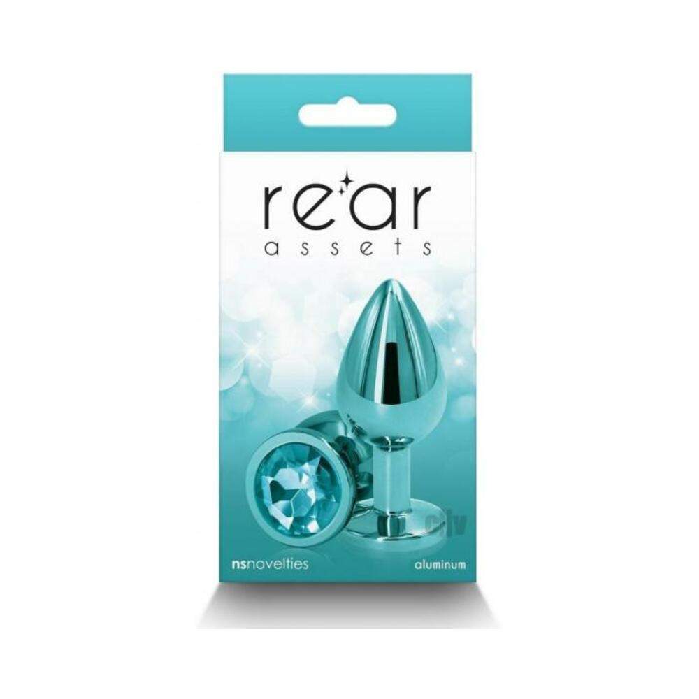 Rear Assets Metal Anal Plug Medium Teal