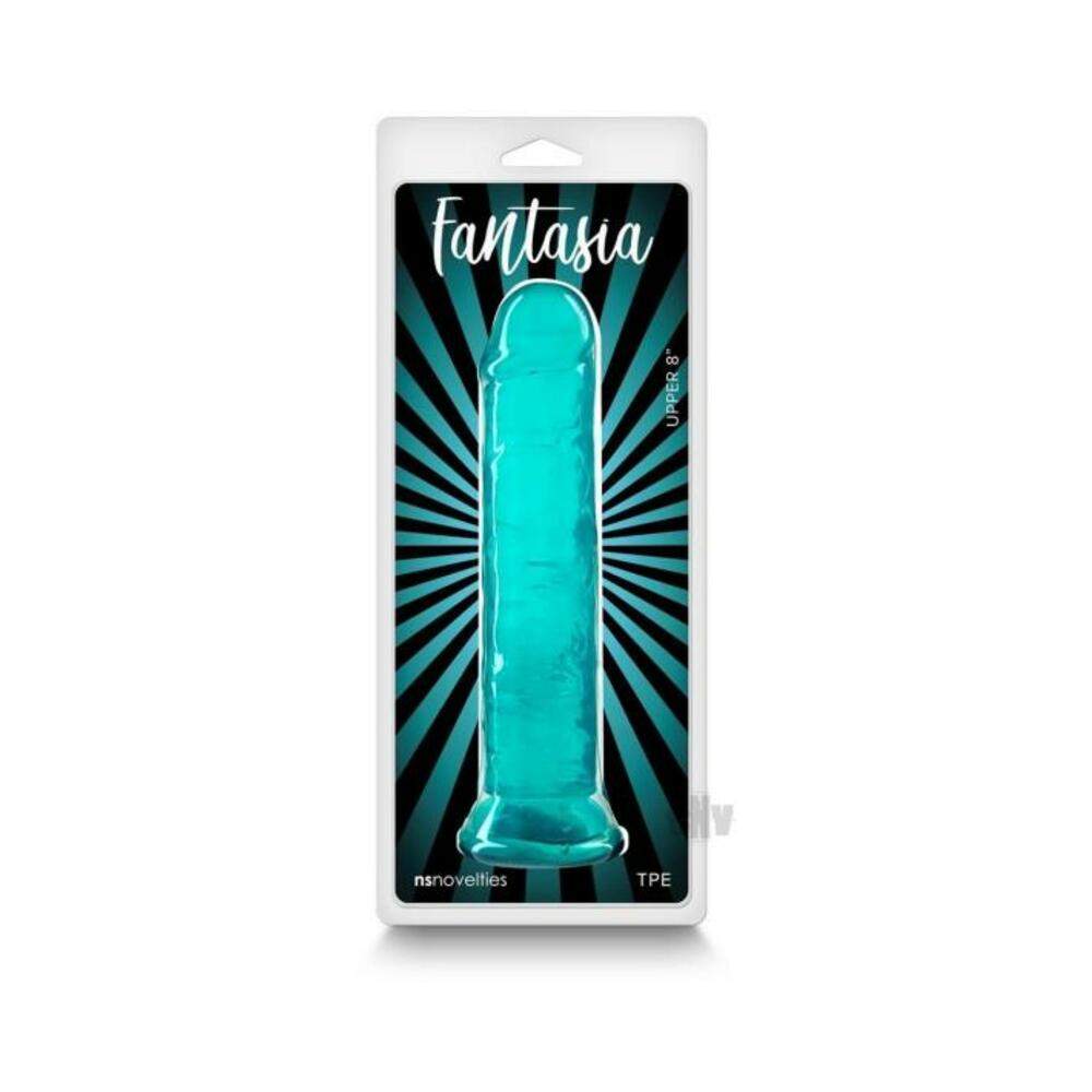 Fantasia Upper 8 In. Jelly Dildo Teal
