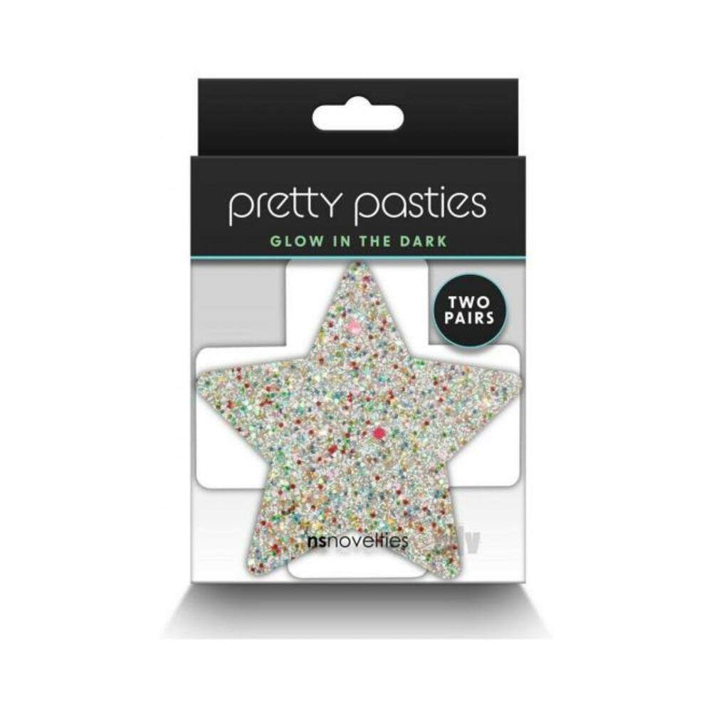 Pretty Pasties Star & Cross Glow 2 Pair