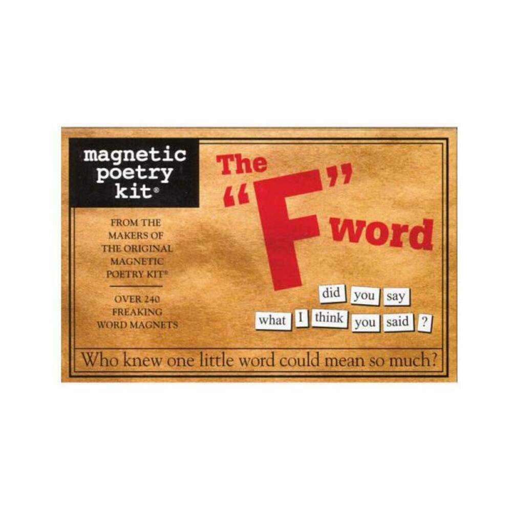 Magnetic Poetry Kit: The "f" Word