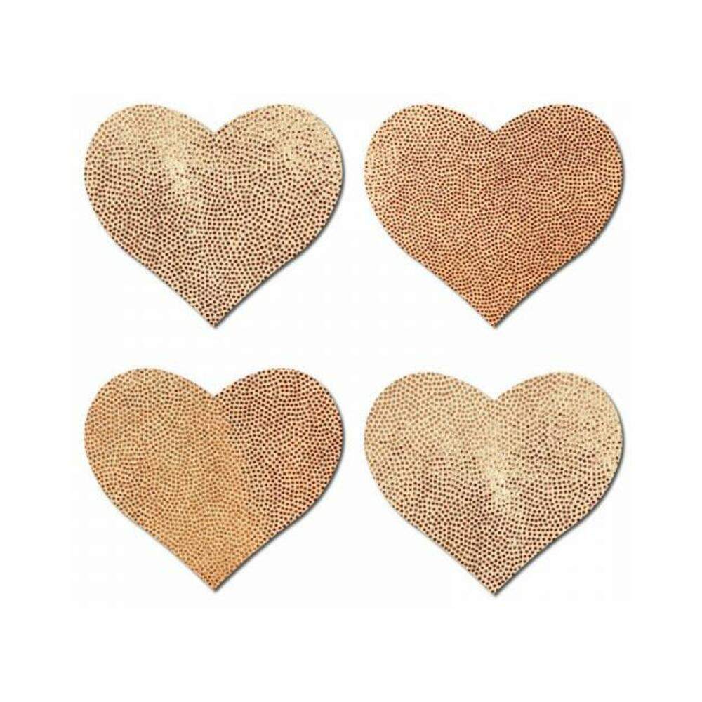 Pastease Petites Liquid Hearts Pasties Rose Gold 2-pack