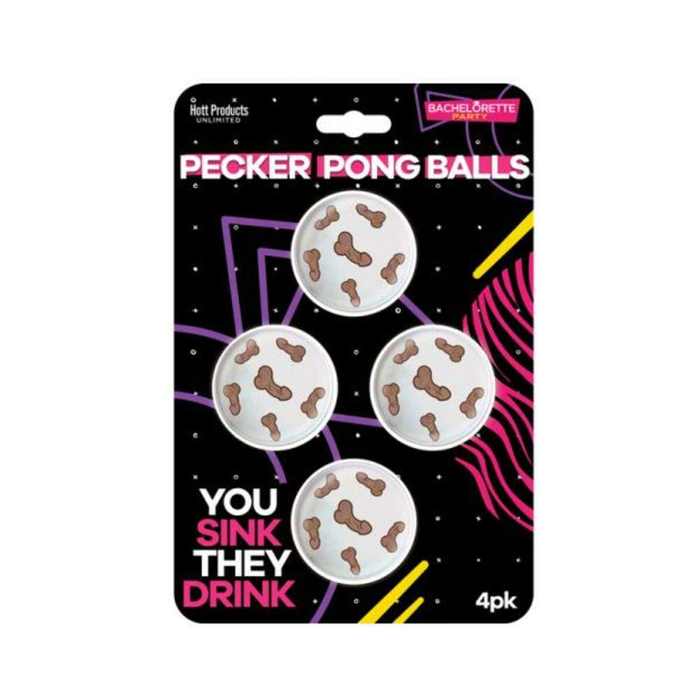 Pecker Beer Pong Balls 4-pack