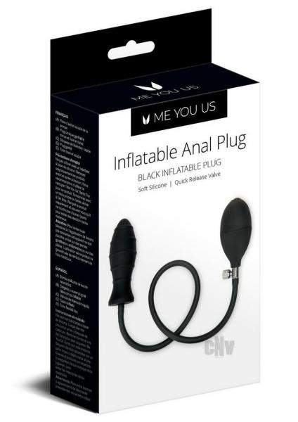 Myu Inflatable Anal Beaded Plug Blk