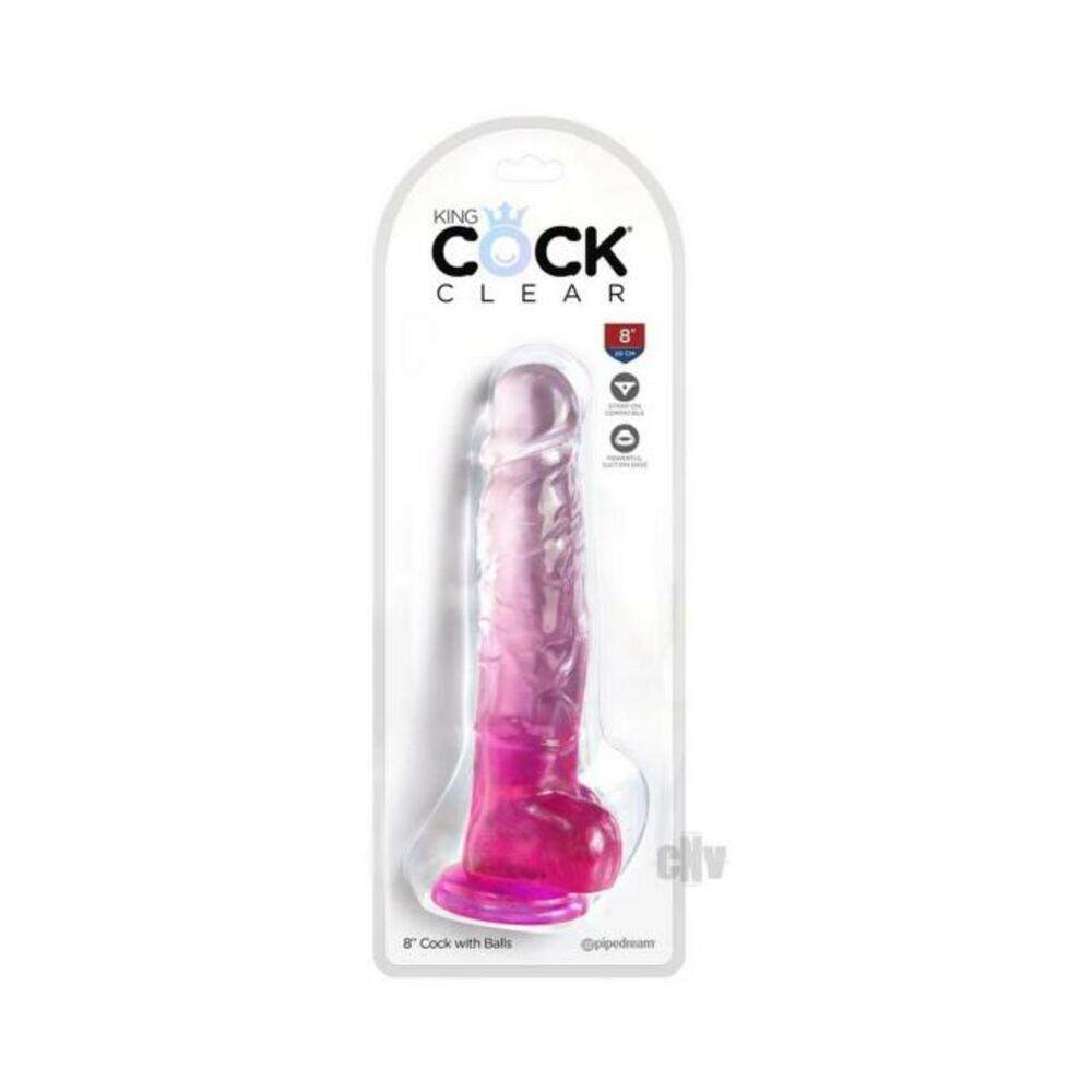 Kc 7 Cock Clear W/balls Purple