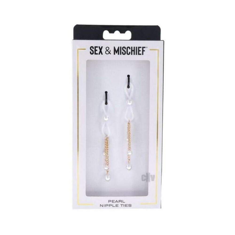 Sandm Heart Nipple Ties Blk/slv