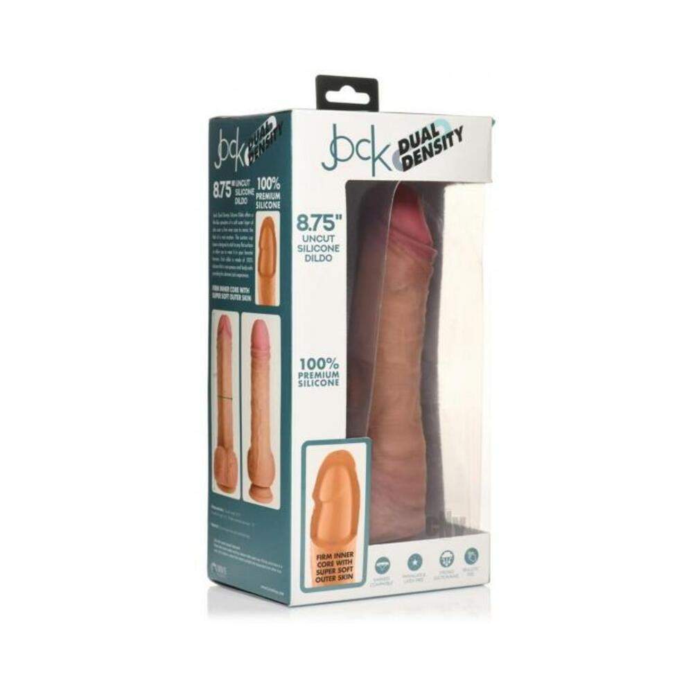 Jock Dual Dense Uncut Dildo 8.7 Tan