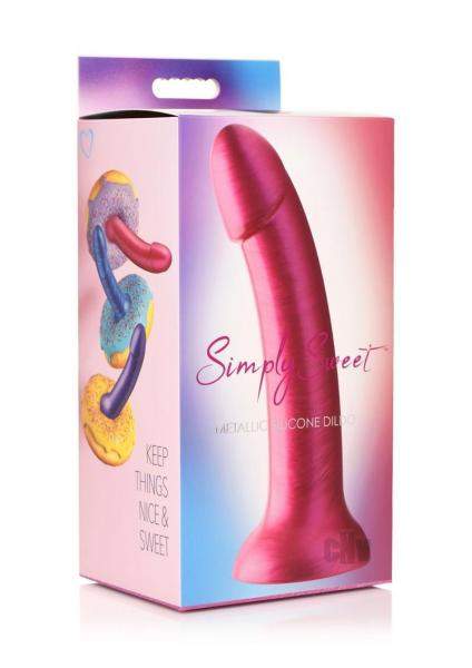 Simply Sweet Silicone Dildo 7 Blue