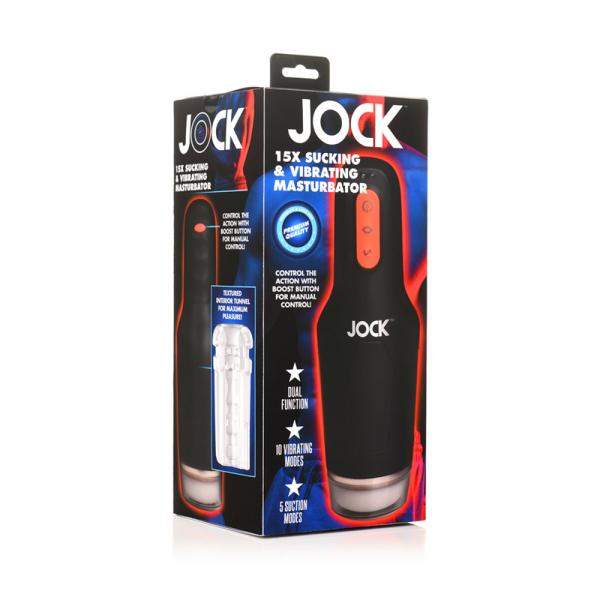 Jock Real Skin Vibrating Silicone Dildo 8 In. Light