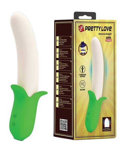 Pretty Love Banana Geek Thrusting Vibrator - Yellow
