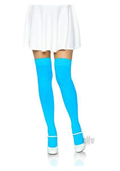 Nylon Over The Knee W/bow Os Blk/grn
