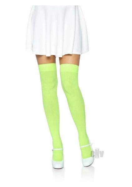 Nylon Over The Knee Os Neon Blue