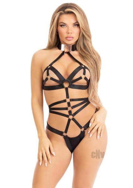 Faux Pearl Bra Gstring Restraint Os Wht