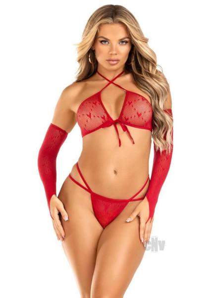 Seamless Heart Halter Teddy Os Mag