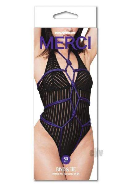 Merci Bind Tie 6mm Rope 30` Purple