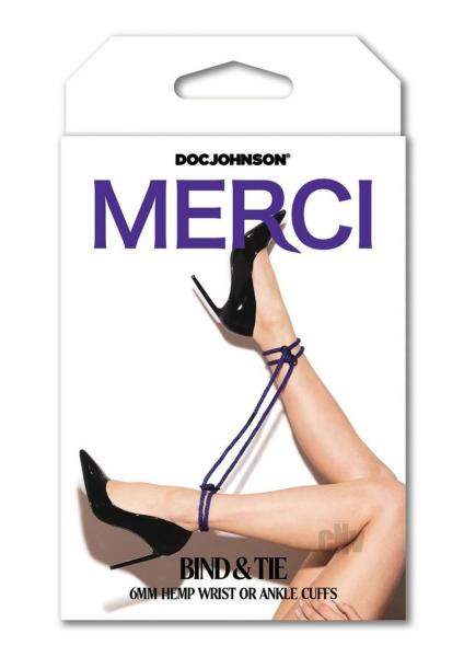 Merci Bind&tie 6mm Hemp Wrist/ankle Cuffs Natural