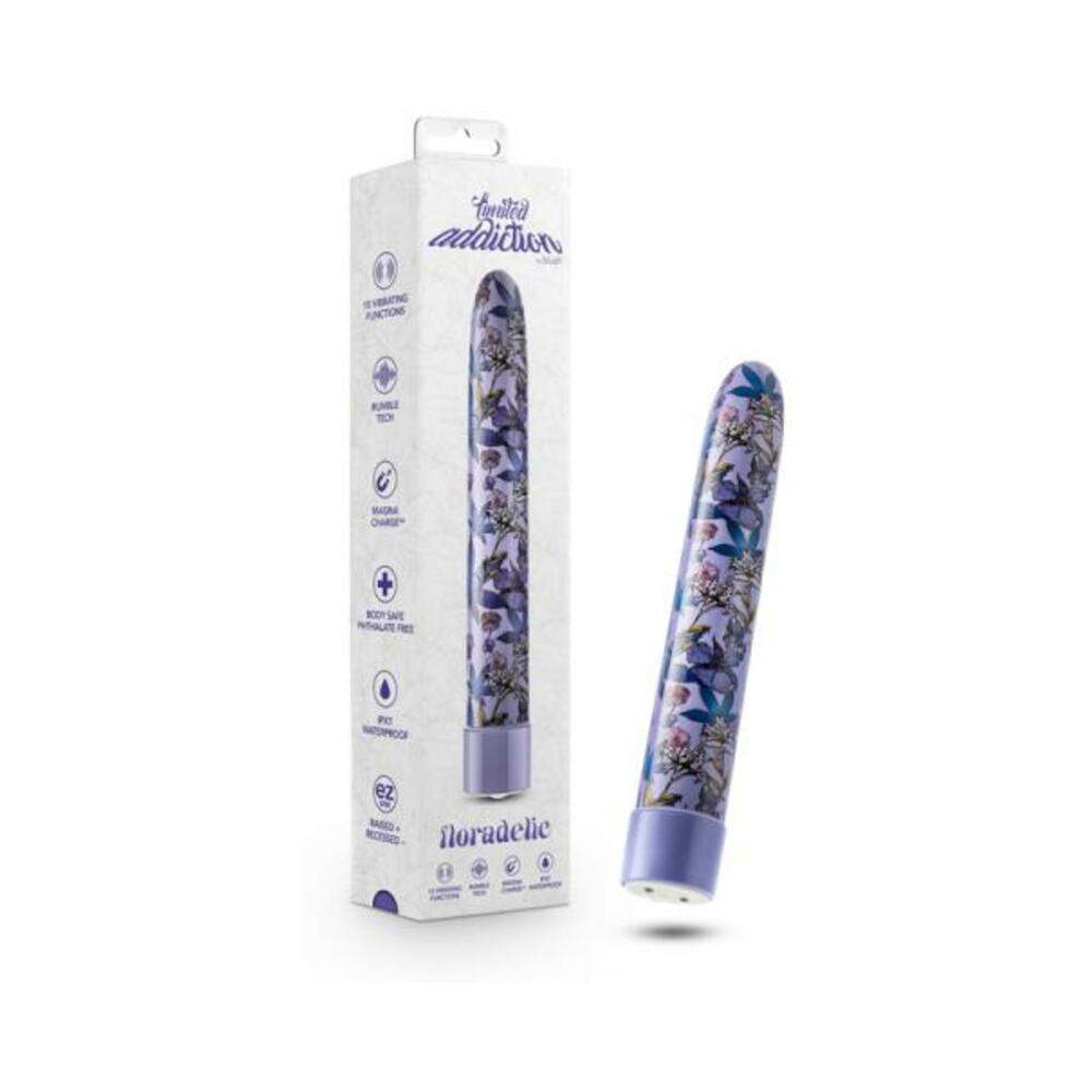 Limited Addiction Floradelic Rechargeable 7 In. Vibrator Purple