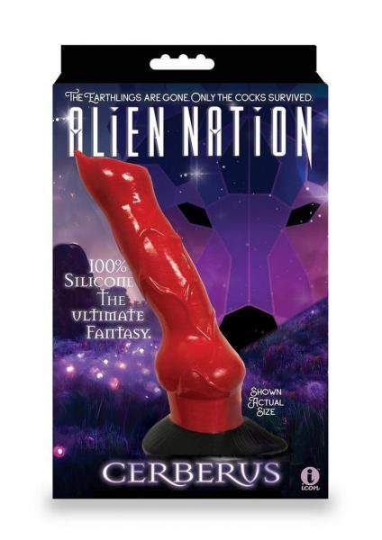Glass Menage Puppy Dildo Blue