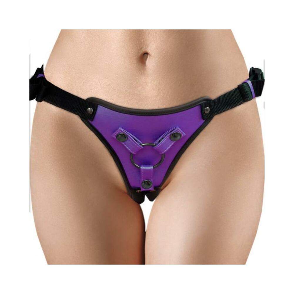 Ouch! Metallic Strap-on Harness Gunmetal