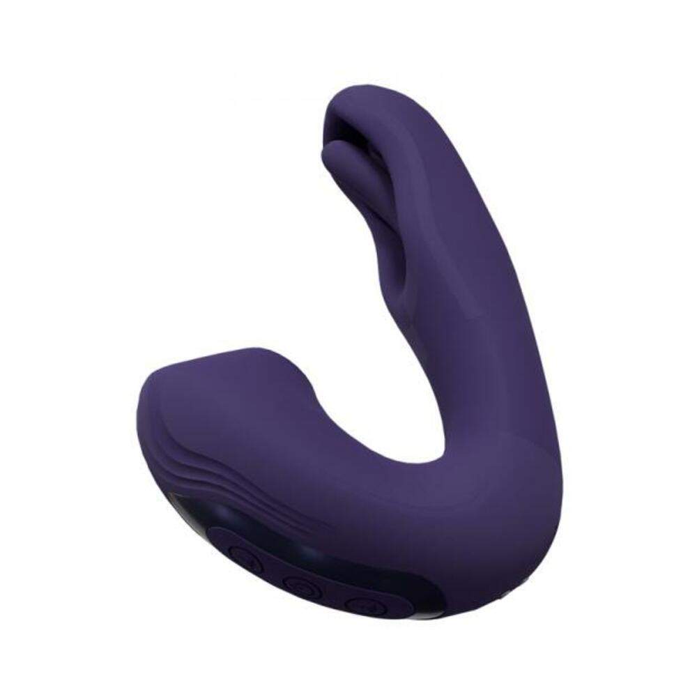Vive Yuna Rechargeable Dual Motor Airwave Vibrator With Innovative G-spot Flapping Stimulator Pink