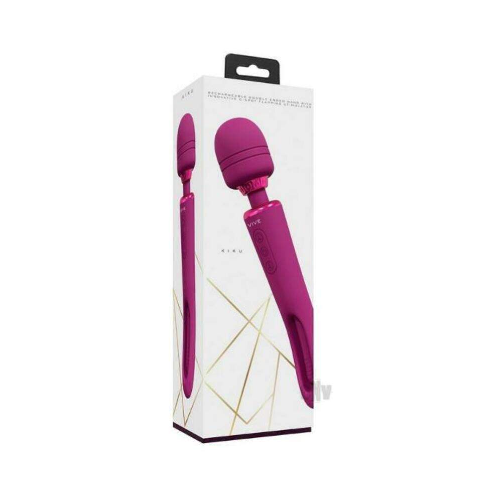 Vive Yuna Rechargeable Dual Motor Airwave Vibrator With Innovative G-spot Flapping Stimulator Purple