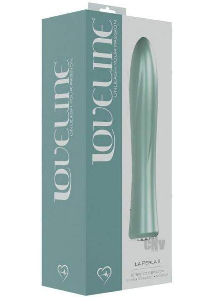 Loveline Glamour 10 Speed Mini-wand Silicone Rechargeable Waterproof Forest Green