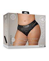 Shots Ouch Vibrating Strap On High-cut Brief - Black M/l
