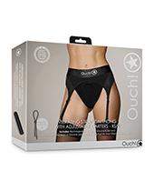 Shots Ouch Vibrating Strap On Hipster - Black Xl/xxl