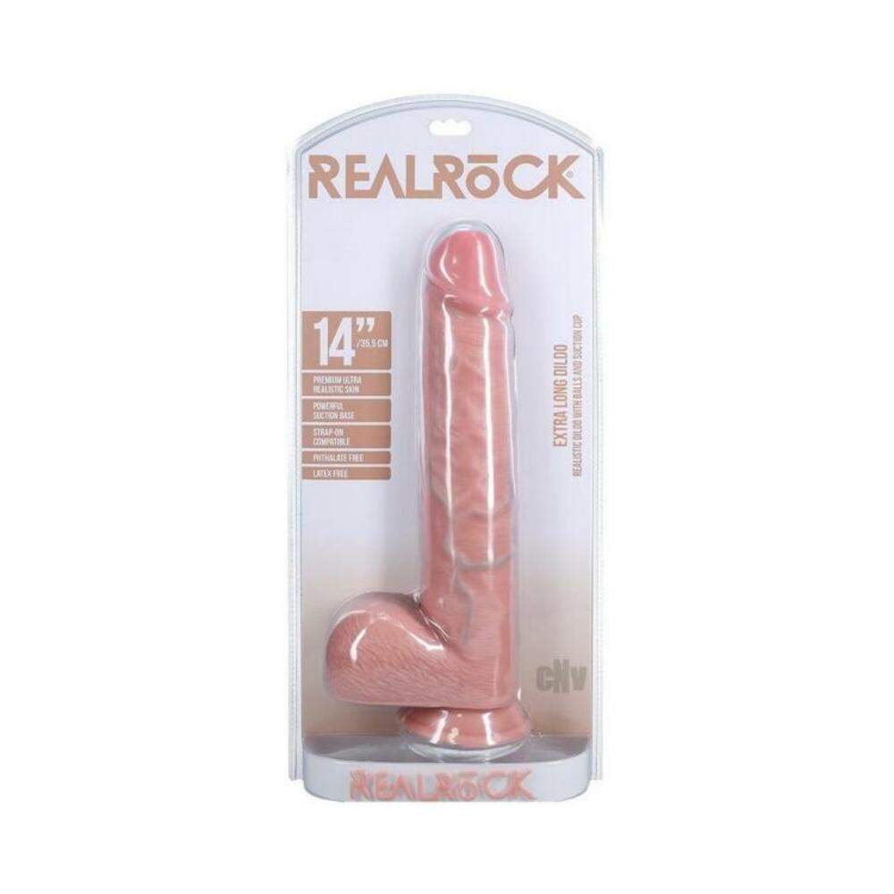Realrock Xl Straight W Balls 14 Black