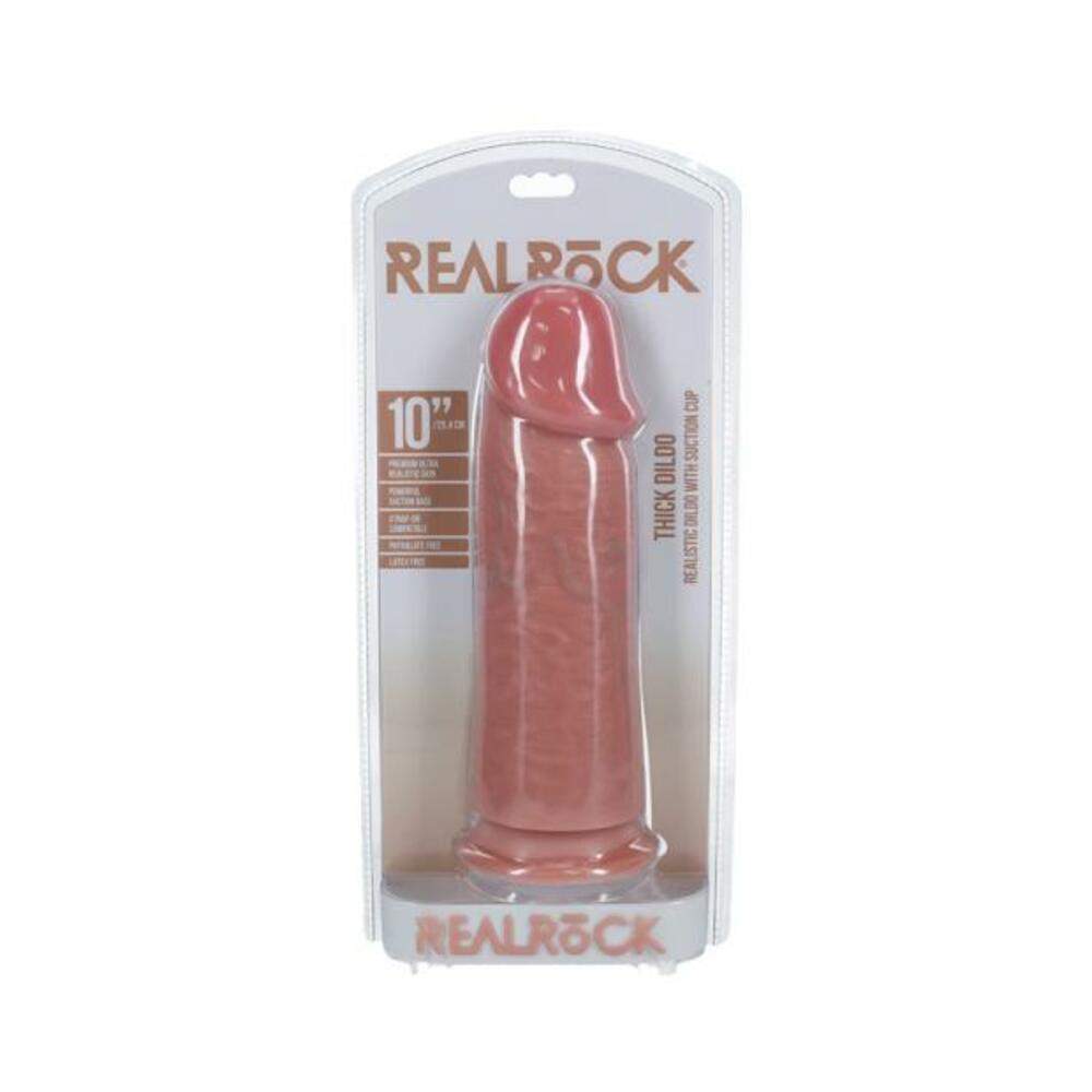 Realrock Extra Thick 9 In. Dildo Tan