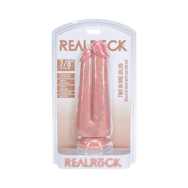 Realrock Two In One 5 In. / 6 In. Dildo Tan