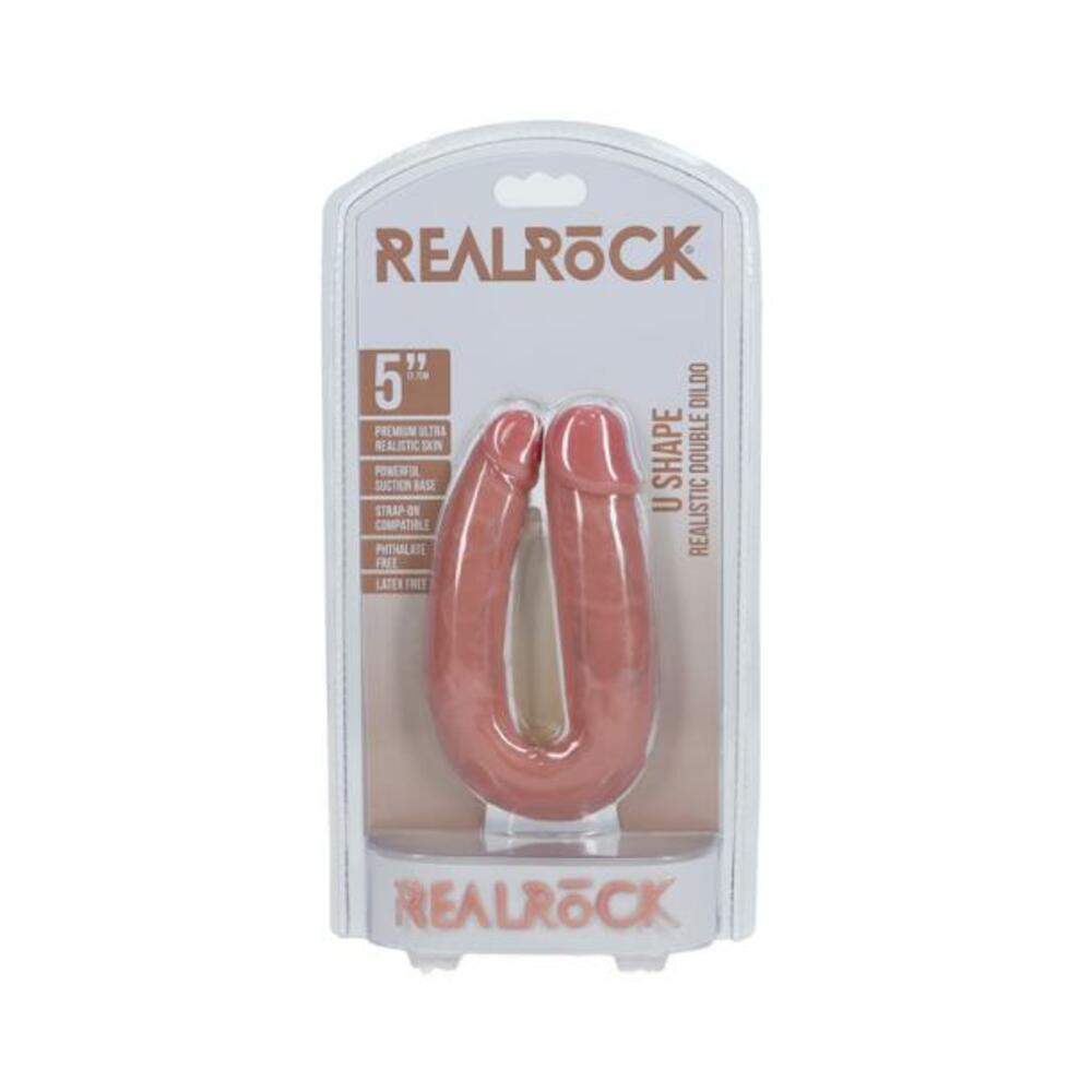 Realrock Two In One 9 In. / 10 In. Dildo Tan